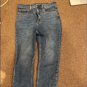 High Rise Cigarette Jeans